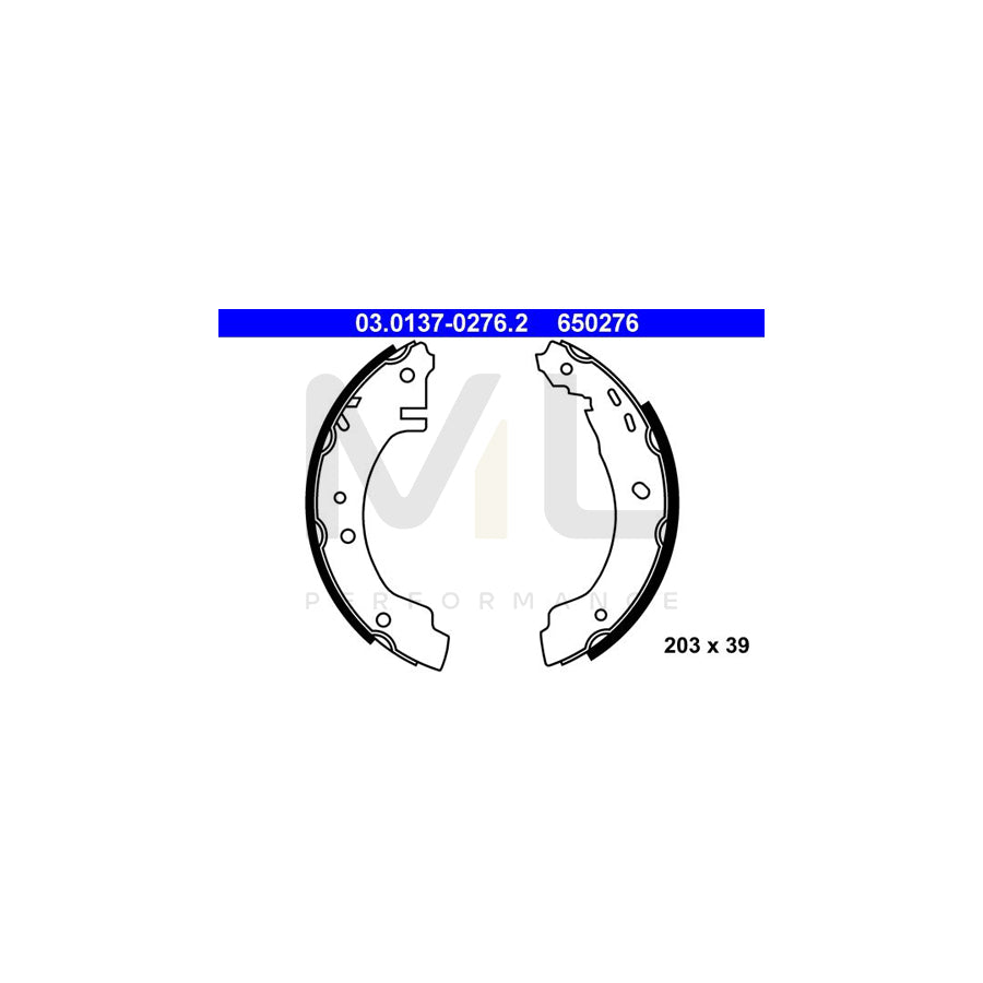 ATE 03.0137-0276.2 Brake Shoe Set for NISSAN PRIMERA | ML Performance Car Parts