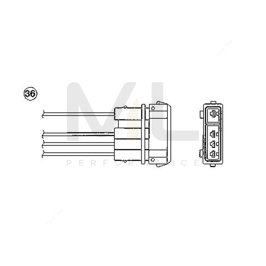 NTK Lambda Sensor / O2 Sensor (NGK 97908) - OZA457-EE19 | ML Car Parts UK | ML Performance