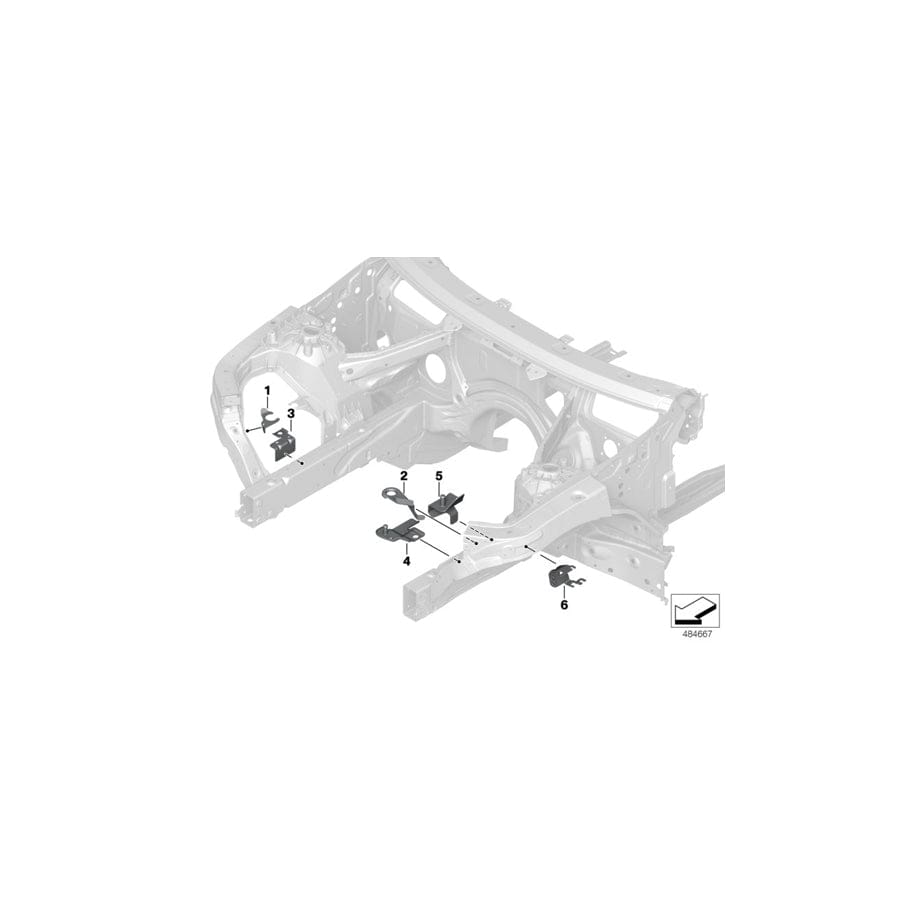 Genuine BMW 41007481022 G02 G01 Holder Dsc Iii BottoRight (Inc. X3 30eX, X4 20dX & X4 20iX) | ML Performance UK Car Parts