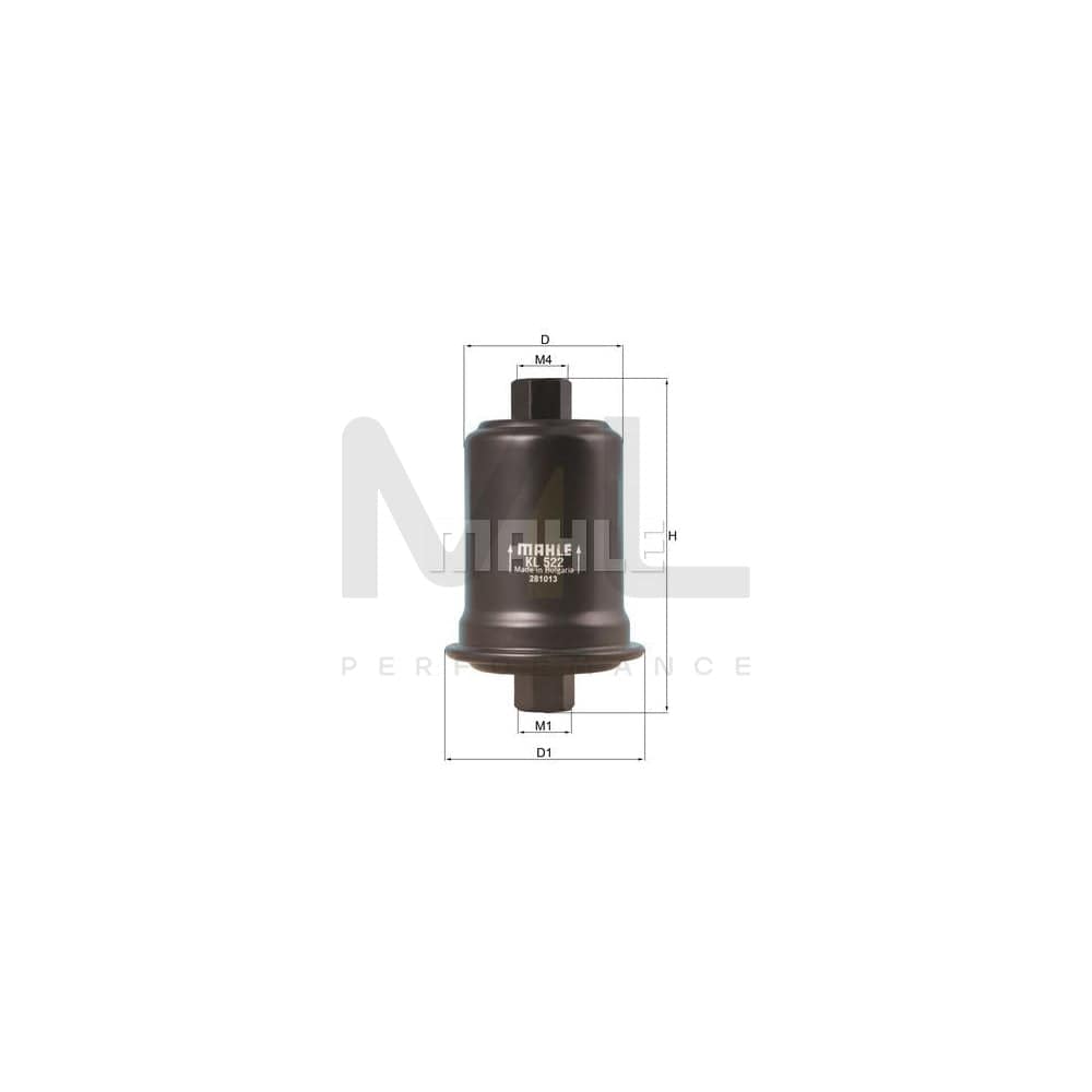 MAHLE ORIGINAL KL 522 Fuel filter In-Line Filter | ML Performance Car Parts