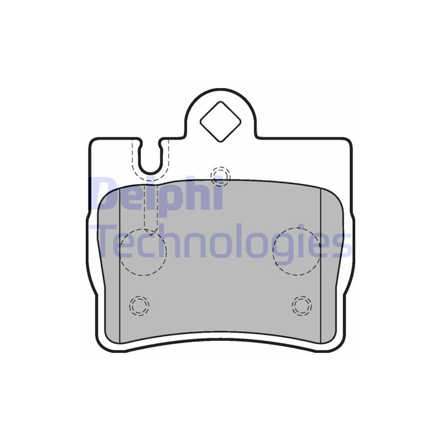 Delphi Lp1697 Brake Pad Set Suitable For Mercedes-Benz S-Class