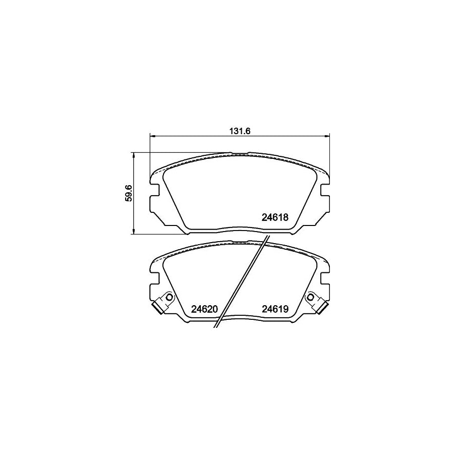 Hella 8AH 355 461-821 Brake Hose For Mazda 323