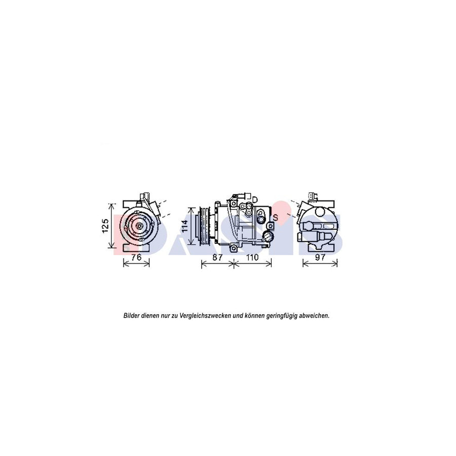 AKS Dasis 852573N Compressor, Air Conditioning For Hyundai I40 Estate (Vf) | ML Performance UK