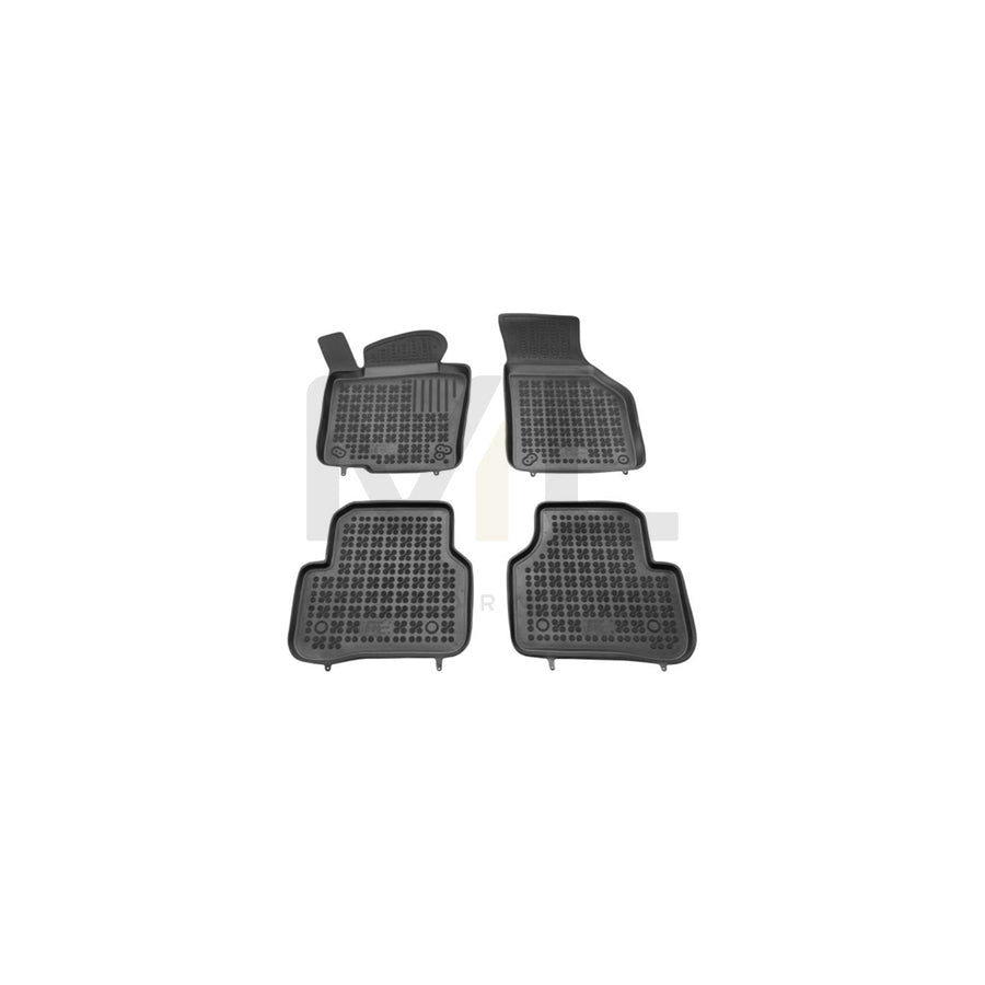 REZAW PLAST Tailored 200102 Floor mat set Elastomer, Front and Rear, Quantity: 4, Black | ML Performance Car Parts