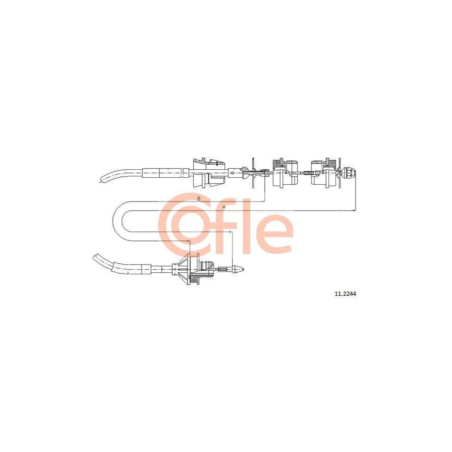 Cofle 92.11.3012 Clutch Cable For Peugeot 106