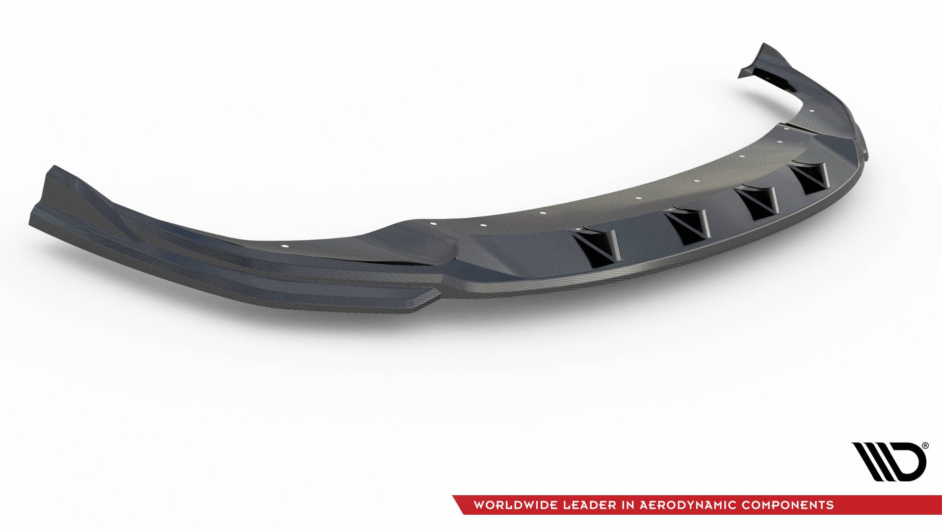 MAXTON DESIGN CF-BM-1-40-M-FD1-245-P CARBON FIBER FRONT SPLITTER BMW 1 F40 M-PACK / M135I | ML Performance