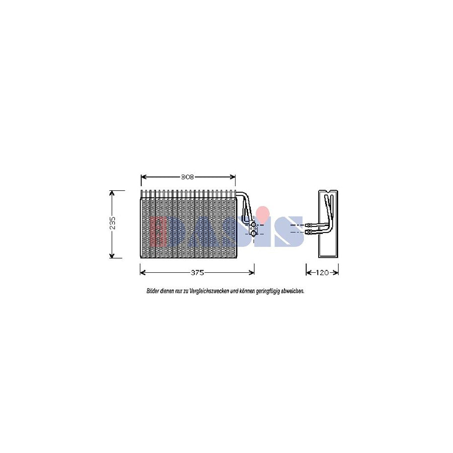 AKS Dasis 820202N Air Conditioning Evaporator Suitable For Mercedes-Benz S-Class | ML Performance UK