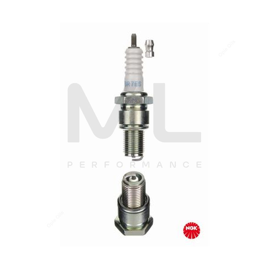 NGK BR7ES (5122) - Standard Spark Plug / Sparkplug - Projected Centre Electrode | ML Car Parts UK | ML Performance