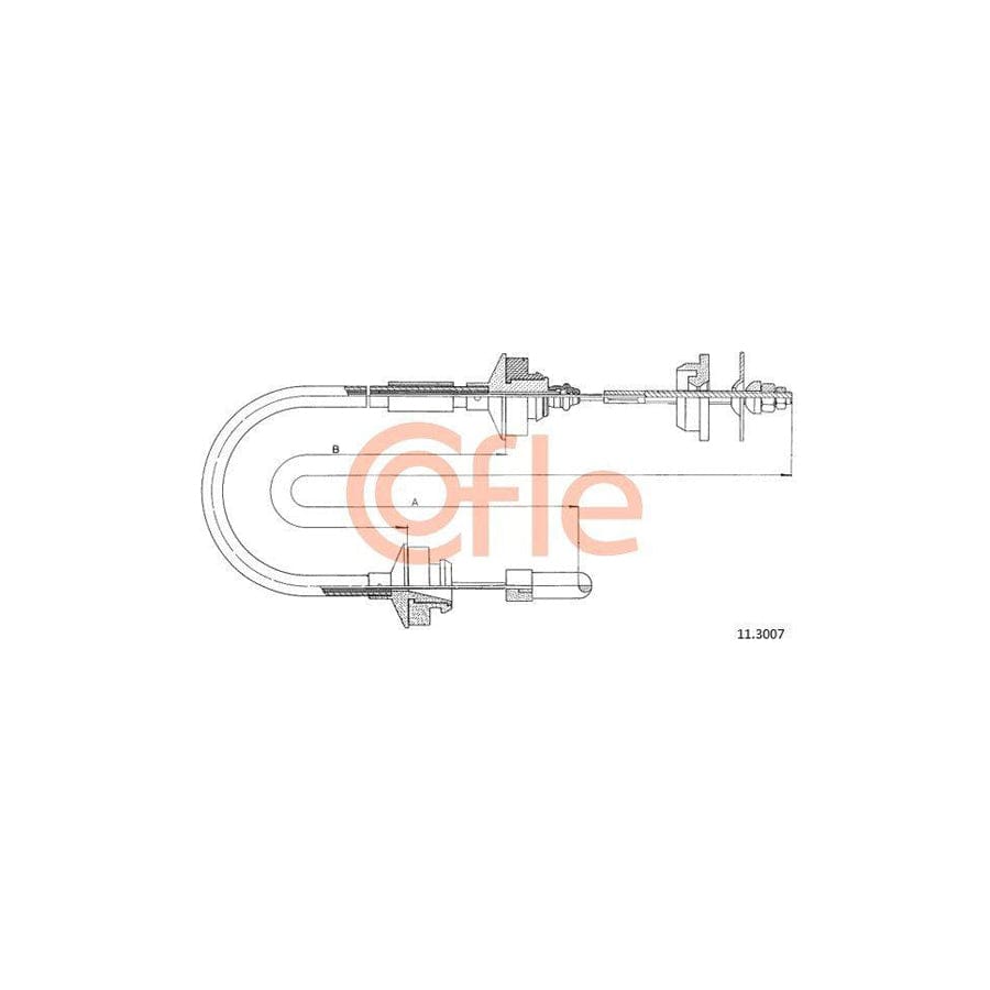 Cofle 92.11.3007 Clutch Cable