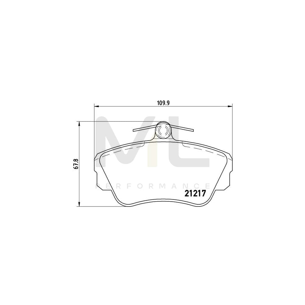 Brembo P 86 010 Brake Pad Set Excl. Wear Warning Contact, With Brake Caliper Screws | ML Performance Car Parts