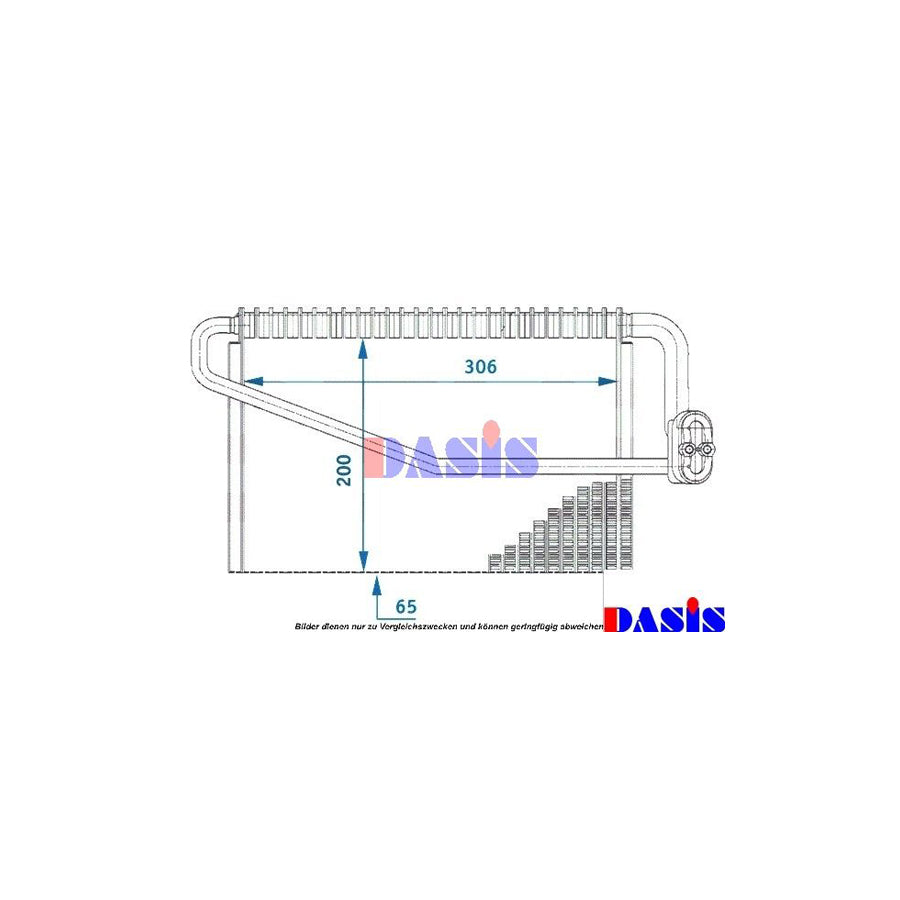 AKS Dasis 820201N Air Conditioning Evaporator Suitable For Mercedes-Benz Sl Convertible (R230) | ML Performance UK