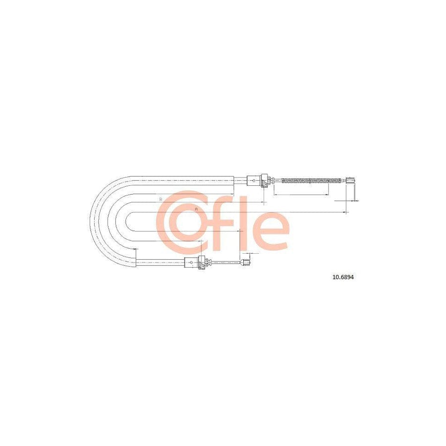 Cofle 10.6894 Hand Brake Cable