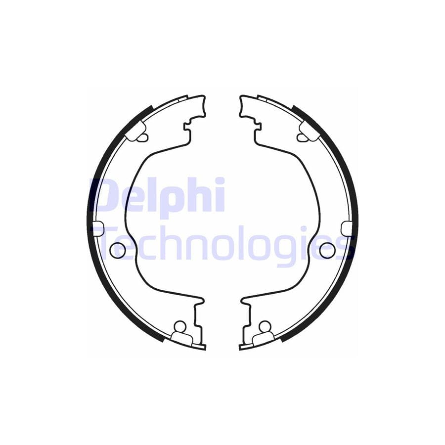 Delphi Ls2106 Handbrake Shoes