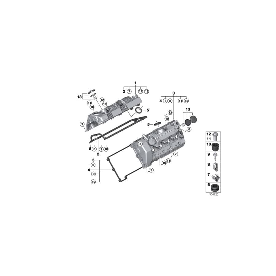 Genuine BMW 11617966219 E65 Blind Plug (Inc. AlpinaB7) | ML Performance UK Car Parts