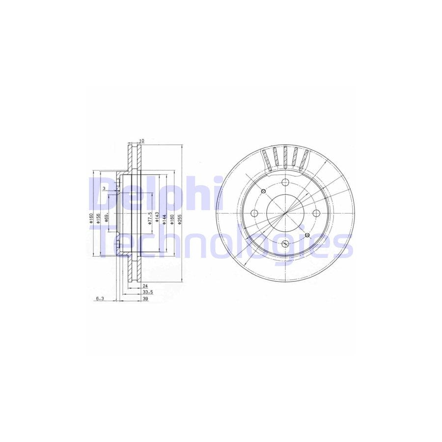 Delphi Bg2763 Brake Disc