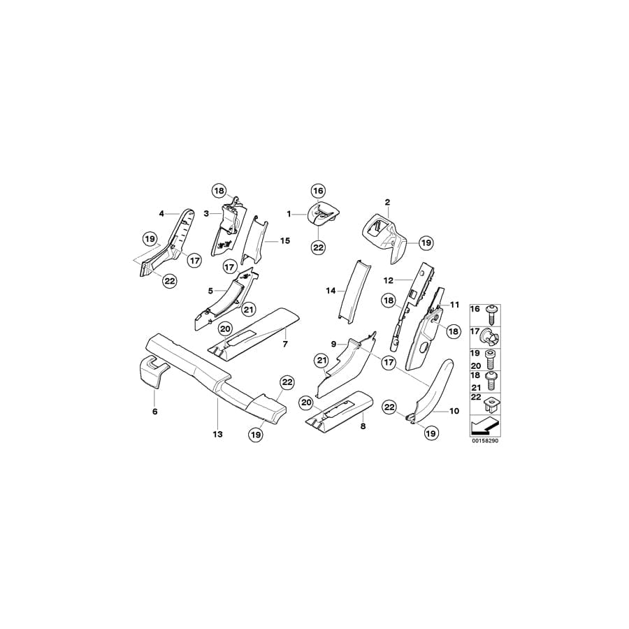 Genuine BMW 52209149489 E70 E70 Screw 3,5X10 (Inc. X5 50iX, X5 3.0d & X5 M50dX) | ML Performance UK Car Parts