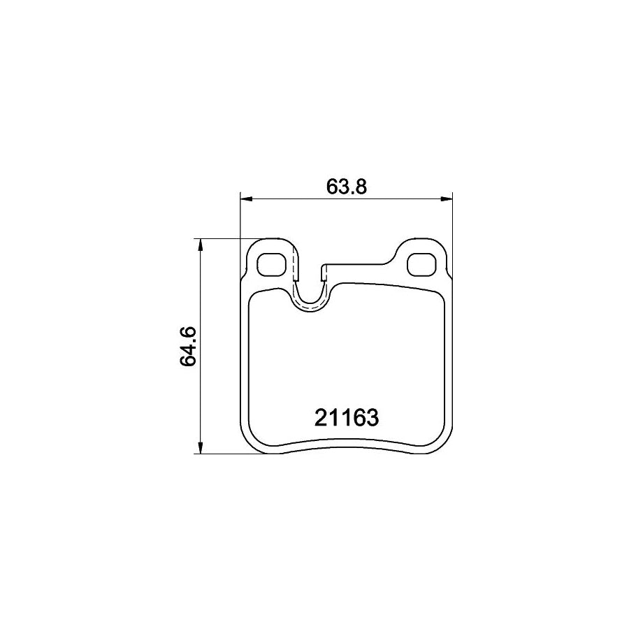 Hella 8AH 355 461-731 Brake Hose For Toyota Carina