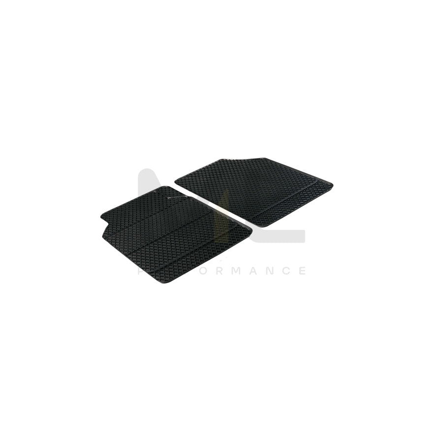 WALSER Universal fit, Robust 28019 Floor mat set Elastomer, Front, Quantity: 2, Black | ML Performance Car Parts