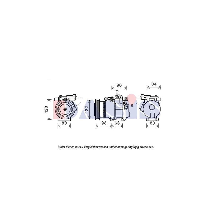 AKS Dasis 852576N Compressor, Air Conditioning | ML Performance UK