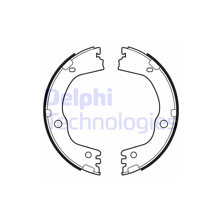 Delphi Ls2081 Handbrake Shoes