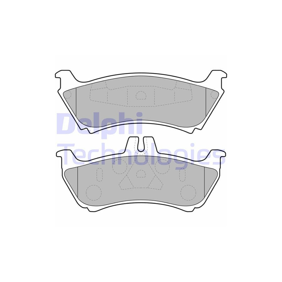 Delphi Lp1692 Brake Pad Set Suitable For Mercedes-Benz Ml-Class (W163)