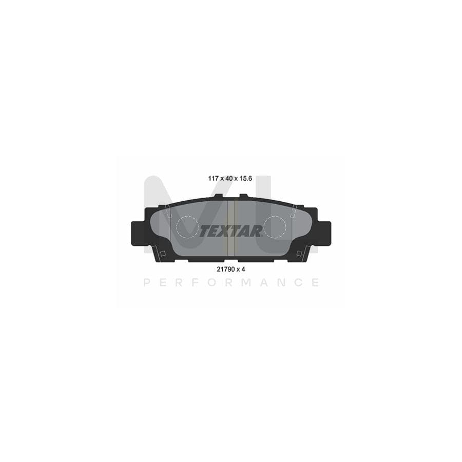 TEXTAR 2179001 Brake pad set not prepared for wear indicator | ML Performance Car Parts