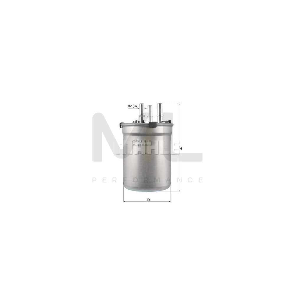 MAHLE ORIGINAL KL 838 Fuel filter for AUDI A1 In-Line Filter | ML Performance Car Parts