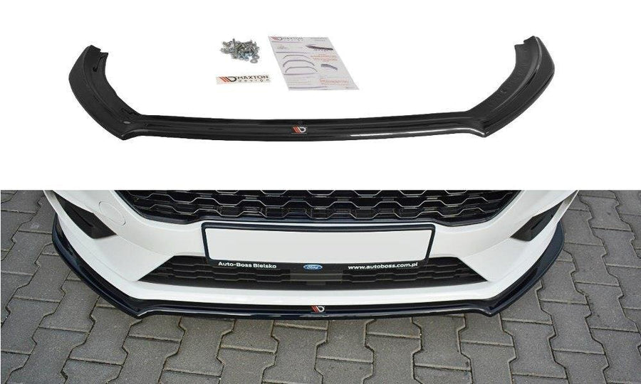 Maxton Design FO-FI-8-STLINE-FD1T Front Splitter V.1 Ford Fiesta ST / ST-Line MK8 | ML Performance UK Car Parts