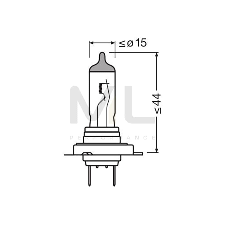 OSRAM 64210CBN-HCB Bulb, spotlight H7 12V 55W PX26d 5000K Halogen | ML Performance Car Parts