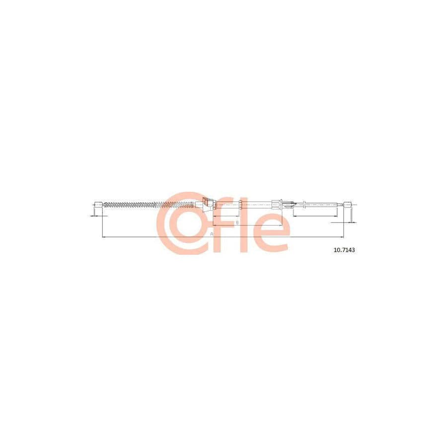 Cofle 10.7143 Hand Brake Cable