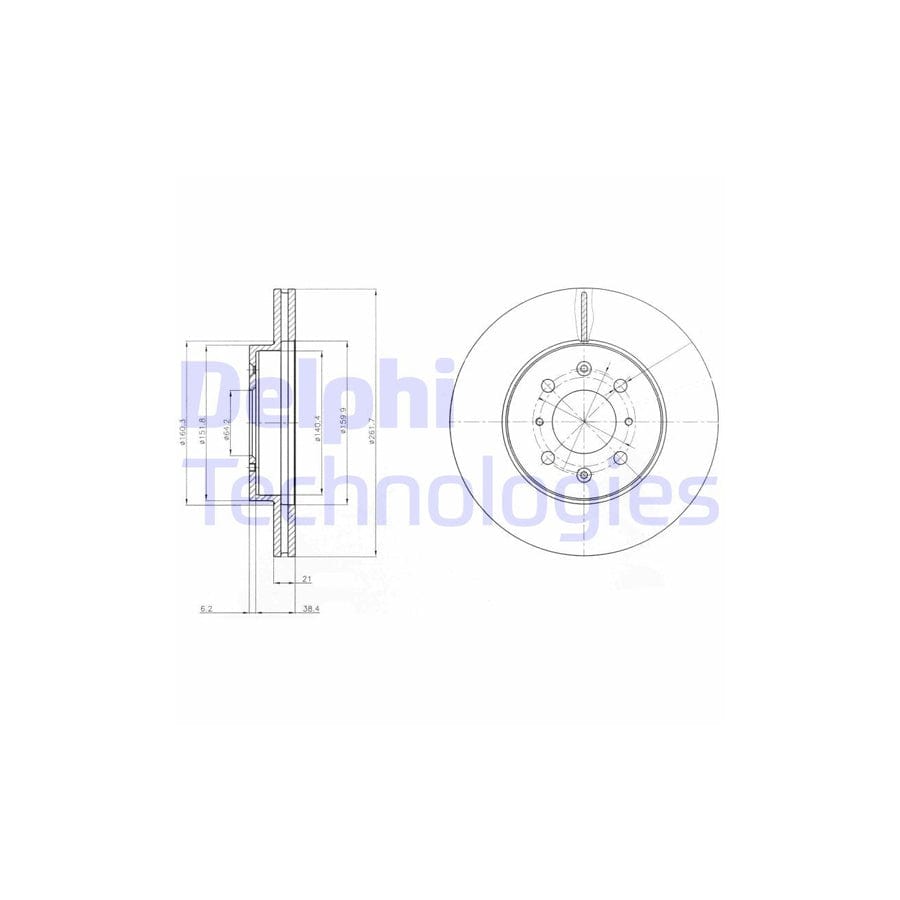 Delphi Bg2759 Brake Disc