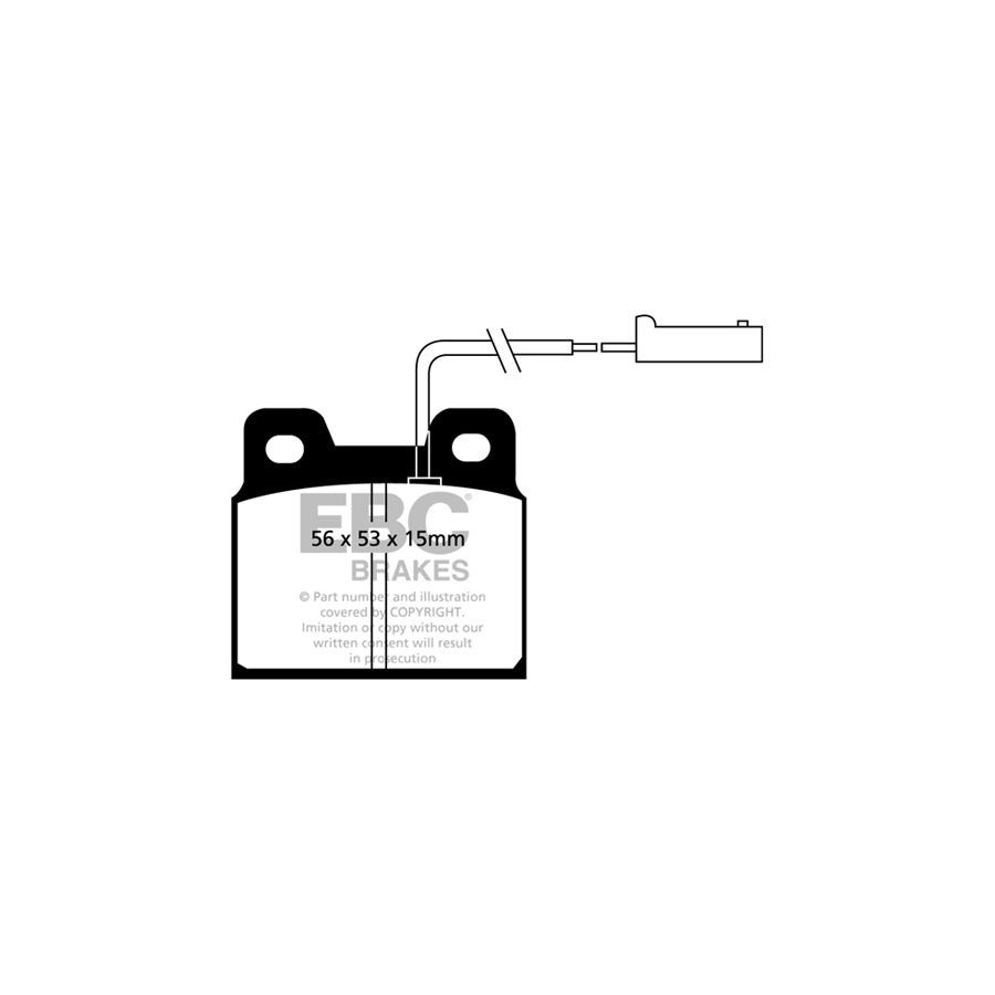 EBC PDKR011 Alfa Romeo 75 Ultimax Rear Brake Pad & Plain Disc Kit - ATE Caliper 2 | ML Performance UK Car Parts