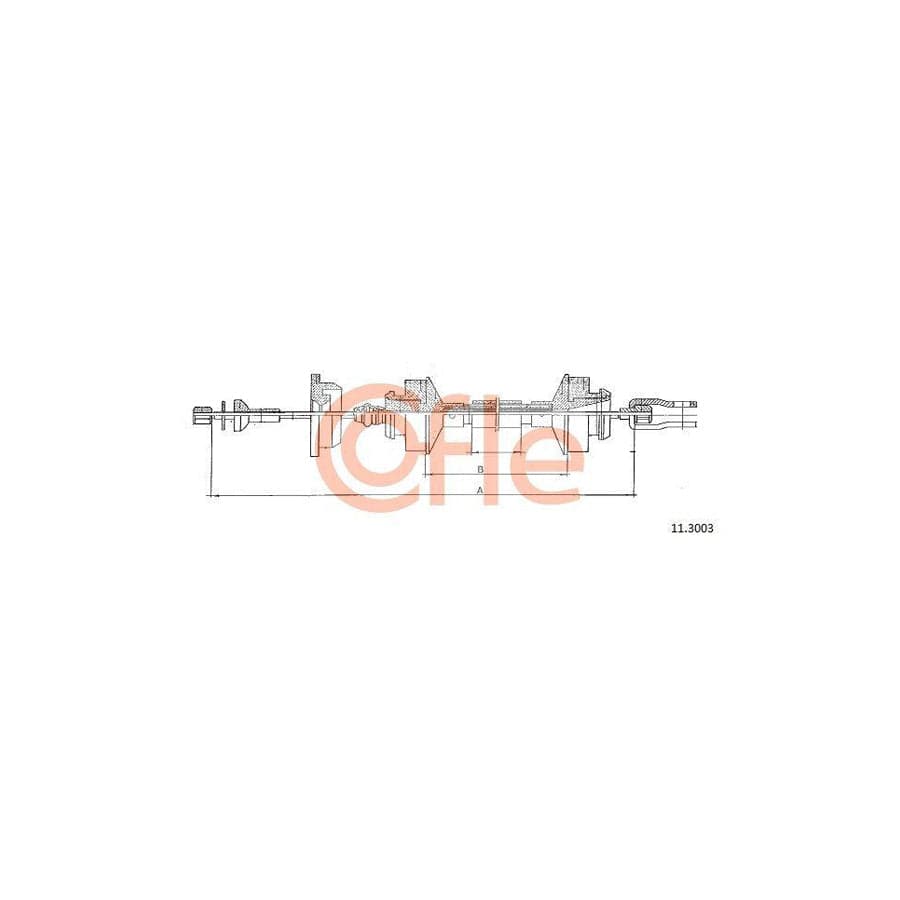 Cofle 92.11.3003 Clutch Cable For Peugeot 205