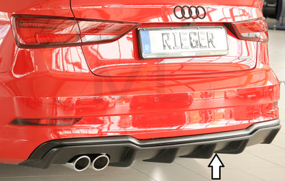 Rieger 00056824 Audi 8V A3 Rear Diffuser 1 | ML Performance UK Car Parts