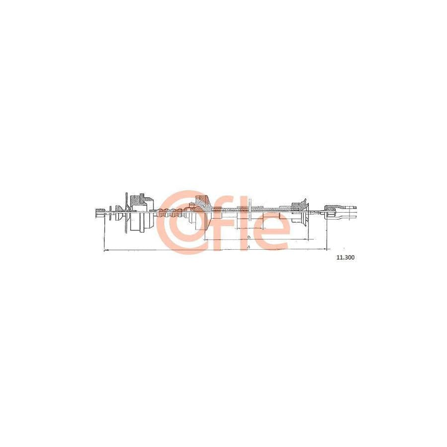 Cofle 92.11.300 Clutch Cable For Peugeot 205