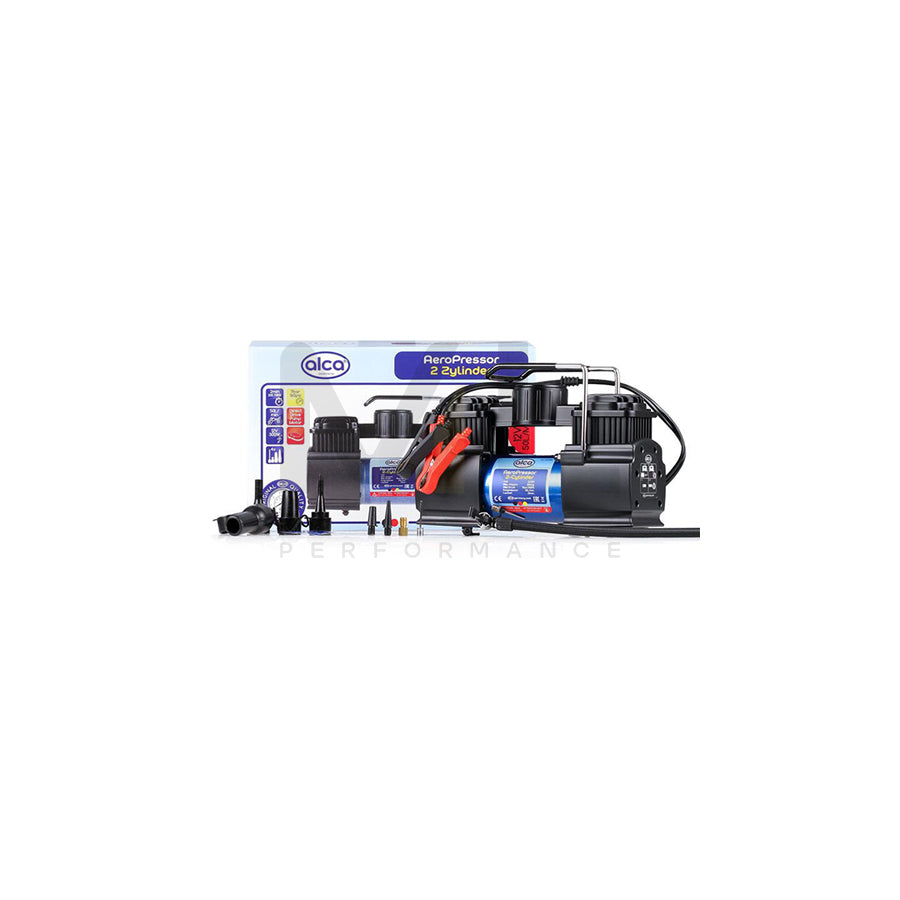 ALCA 227000 Air compressor 12V, 150 psi, 11 bar, cigarette lighter powered portable | ML Performance Car Parts