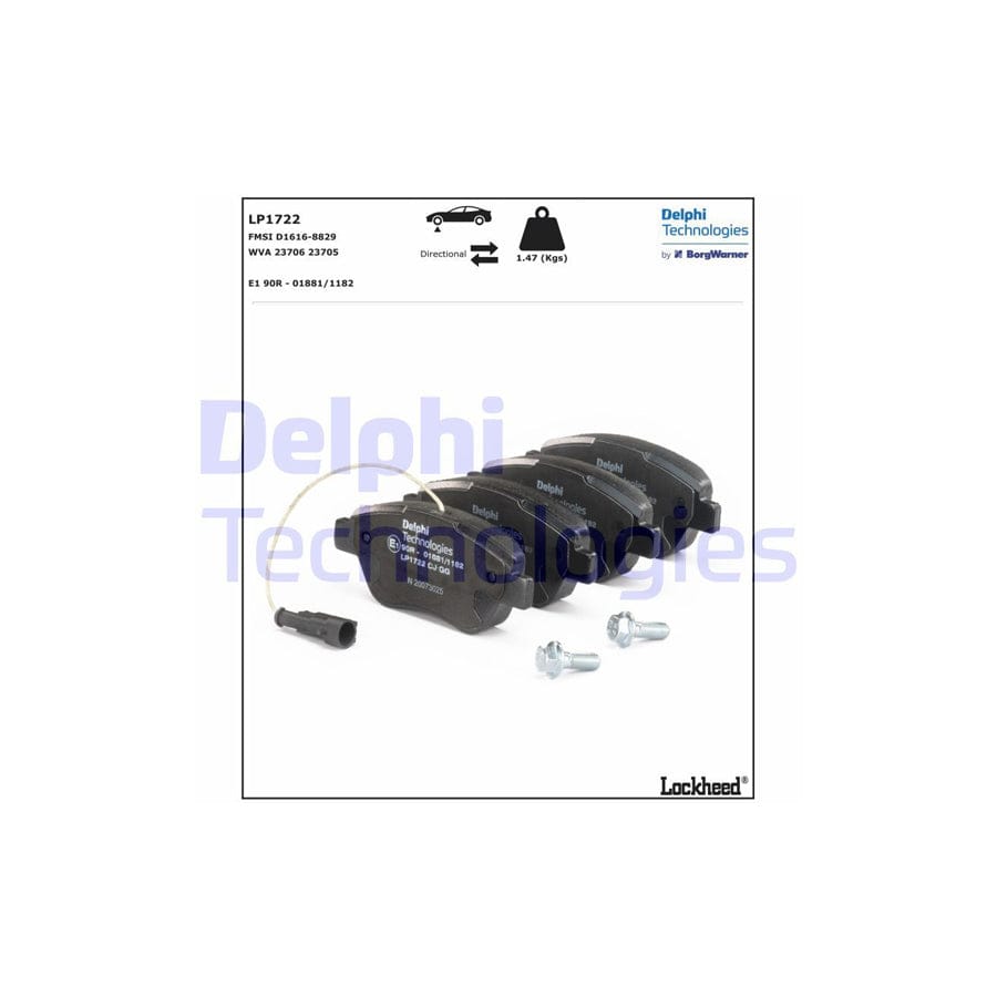 Delphi Lp1722 Brake Pad Set