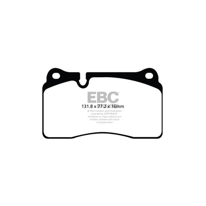 EBC PLK1994 Seat Leon (5F) Yellowstuff Pads and Brake Line Performance Pack - TRW Caliper 2 | ML Performance UK Car Parts