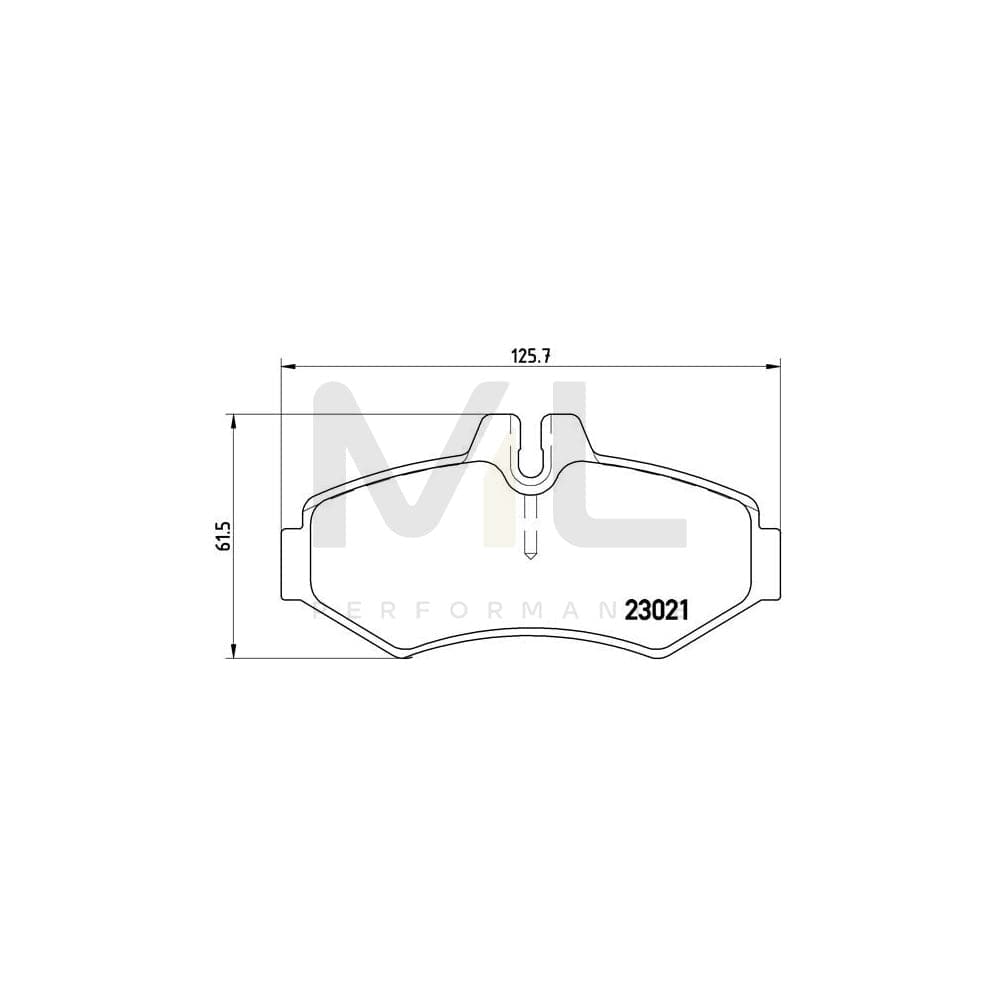 Brembo P 50 020 Brake Pad Set Prepared For Wear Indicator | ML Performance Car Parts