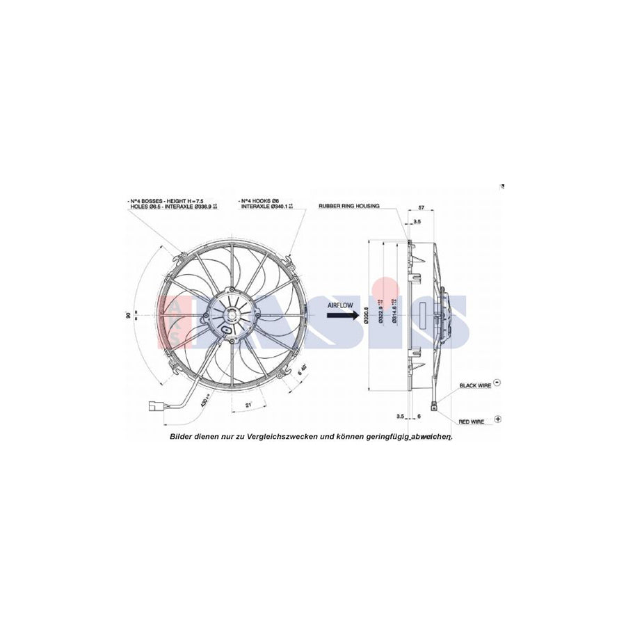 AKS Dasis 870262N Fan, Radiator | ML Performance UK