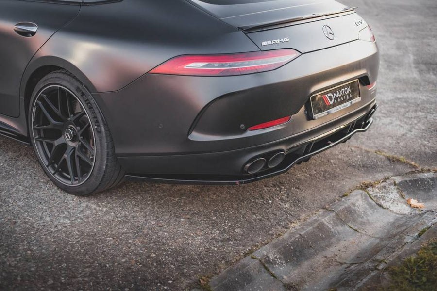 Maxton Design Mercedes Benz AMG GT 53 4-Door Coupe Central Rear Splitter (with vertical bars)