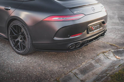 Maxton Design Mercedes Benz AMG GT 53 4-Door Coupe Central Rear Splitter (with vertical bars)