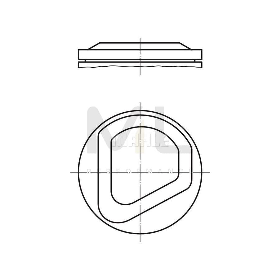 MAHLE ORIGINAL 082 49 01 Piston for BMW 3 Saloon (E30) 89,25 mm, without cooling duct | ML Performance Car Parts