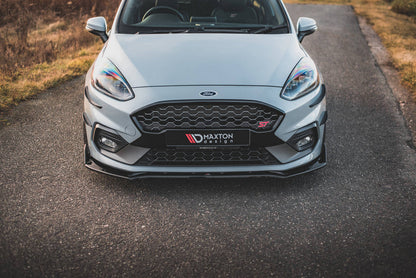 Maxton Design Ford Fiesta ST / ST-Line MK8 Front Splitter + Flaps V.4