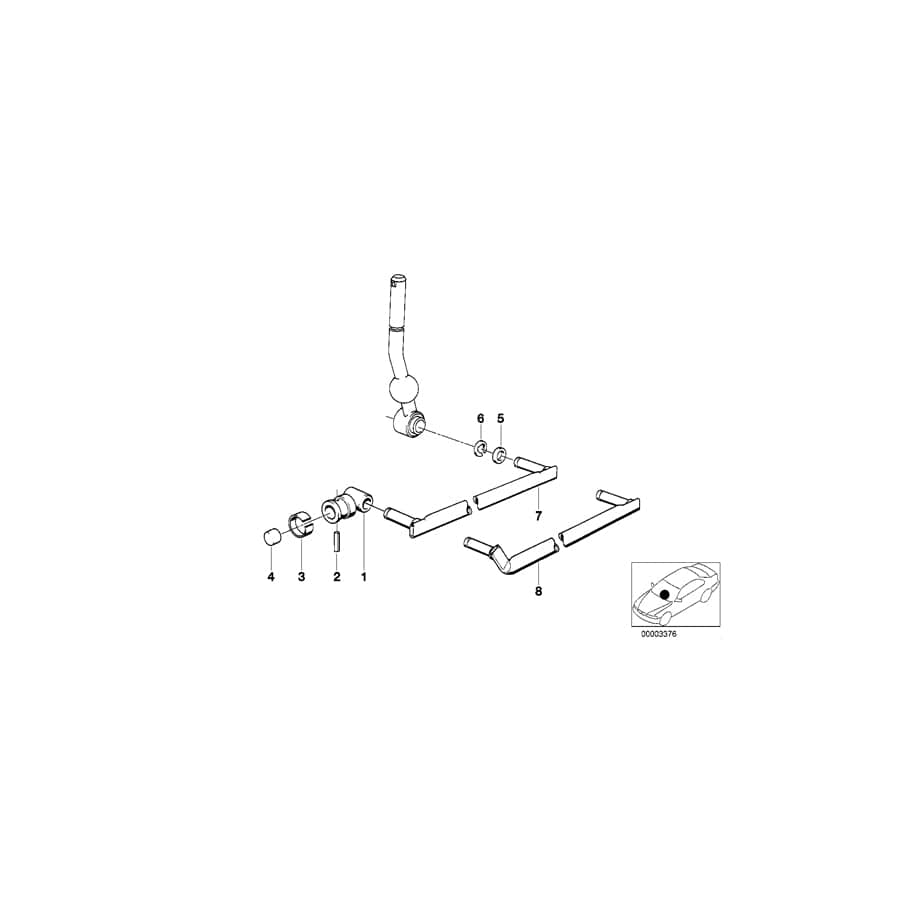 Genuine BMW 25111202277 E12 Selector Rod (Inc. 3.0CSiL, 3.0SBav & 3.0CSL) | ML Performance UK Car Parts