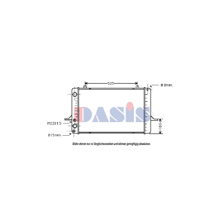 AKS Dasis 130150T Engine Radiator | ML Performance UK