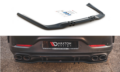 Maxton Design ME-GT-4D-53-RD1T+RD2T Central Rear Splitter (with vertical bars) Mercedes Benz AMG GT 53 4-Door Coupe | ML Performance UK Car Parts