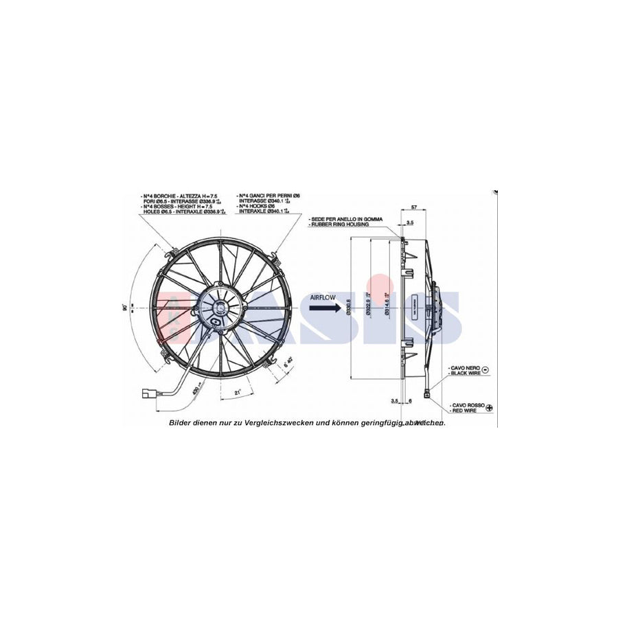 AKS Dasis 870264N Fan, Radiator | ML Performance UK