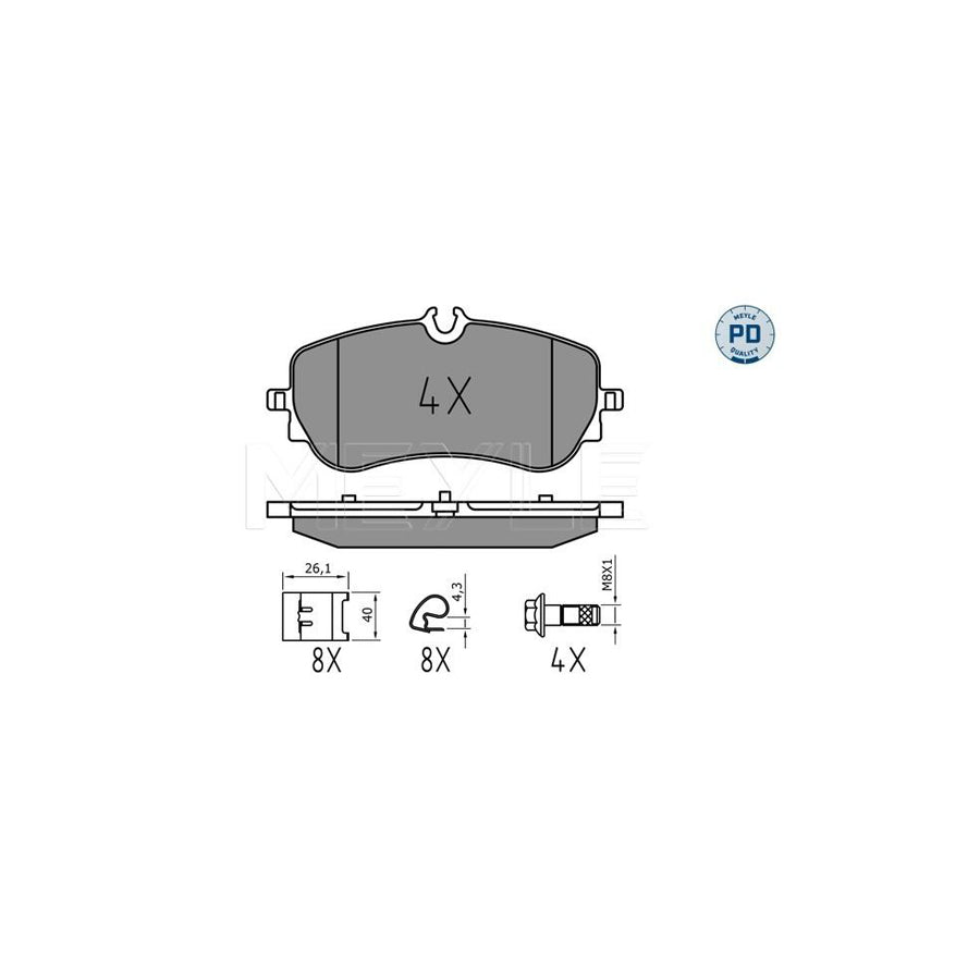 Meyle 025 228 0219/Pd Brake Pad Set