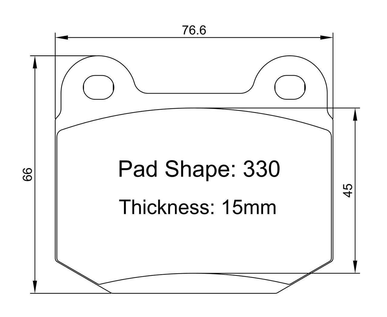 Paragon PBP330 Brake Pads